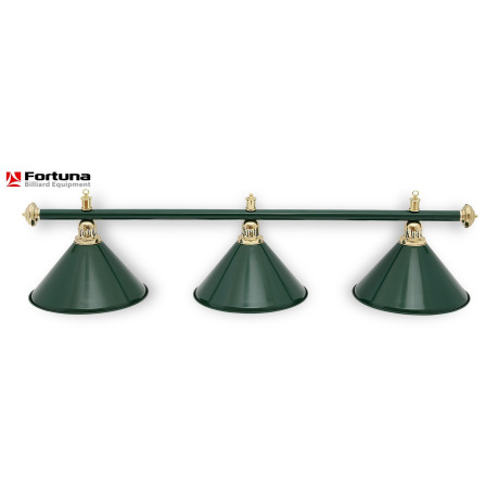Бильярдный светильник FORTUNA ALLGREEN LUXE на 3 плафона