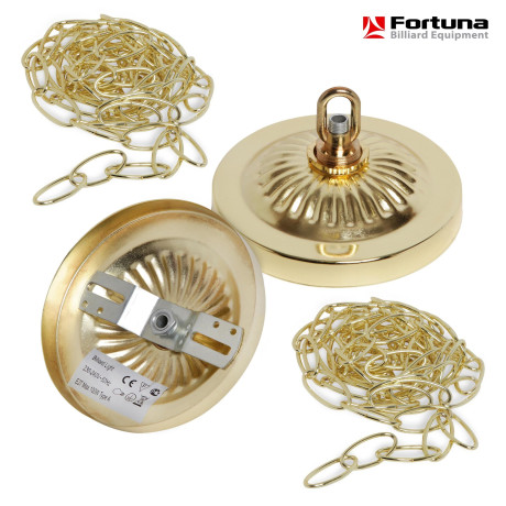 Бильярдный светильник FORTUNA ALLGREEN LUXE на 6 плафонов