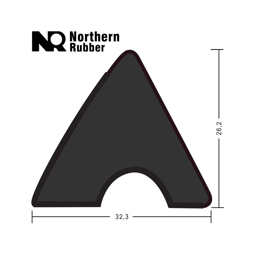 Резина для бортов northern rubber pool k-55 121см 9фт 6шт.