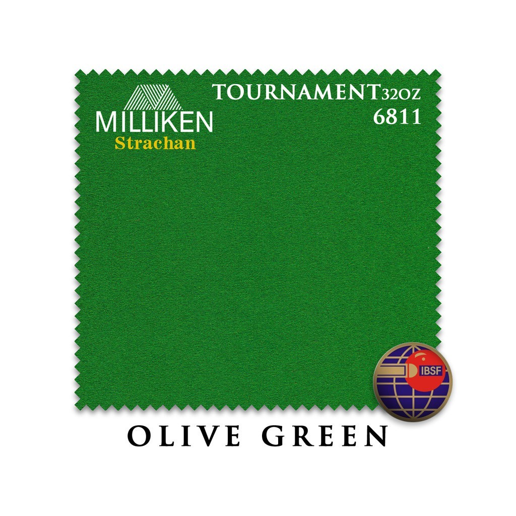 СУКНО STRACHAN SNOOKER 6811 TOURNAMENT 32OZ 193СМ OLIVE GREEN