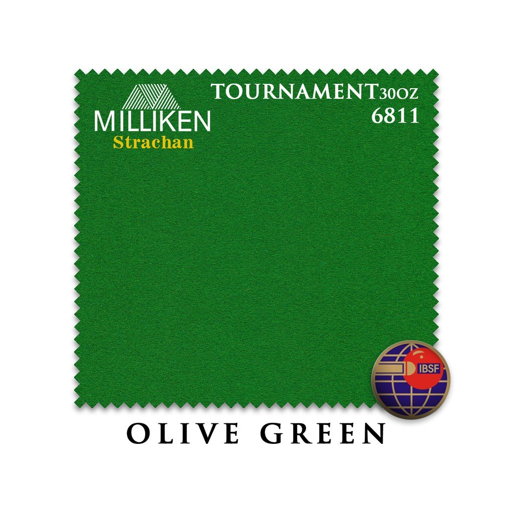 СУКНО STRACHAN SNOOKER 6811 TOURNAMENT 30OZ 193СМ OLIVE GREEN