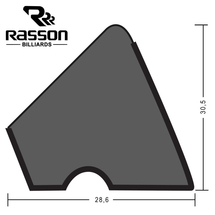 РЕЗИНА ДЛЯ БОРТОВ RASSON U-118 182СМ 12ФТ 6ШТ.