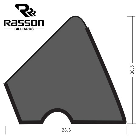 РЕЗИНА ДЛЯ БОРТОВ RASSON U-118 182СМ 12ФТ 6ШТ.