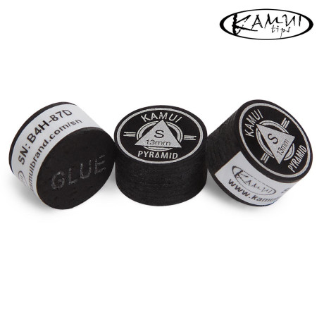 НАКЛЕЙКА ДЛЯ КИЯ KAMUI PYRAMID BLACK Ø13ММ SOFT 1ШТ.