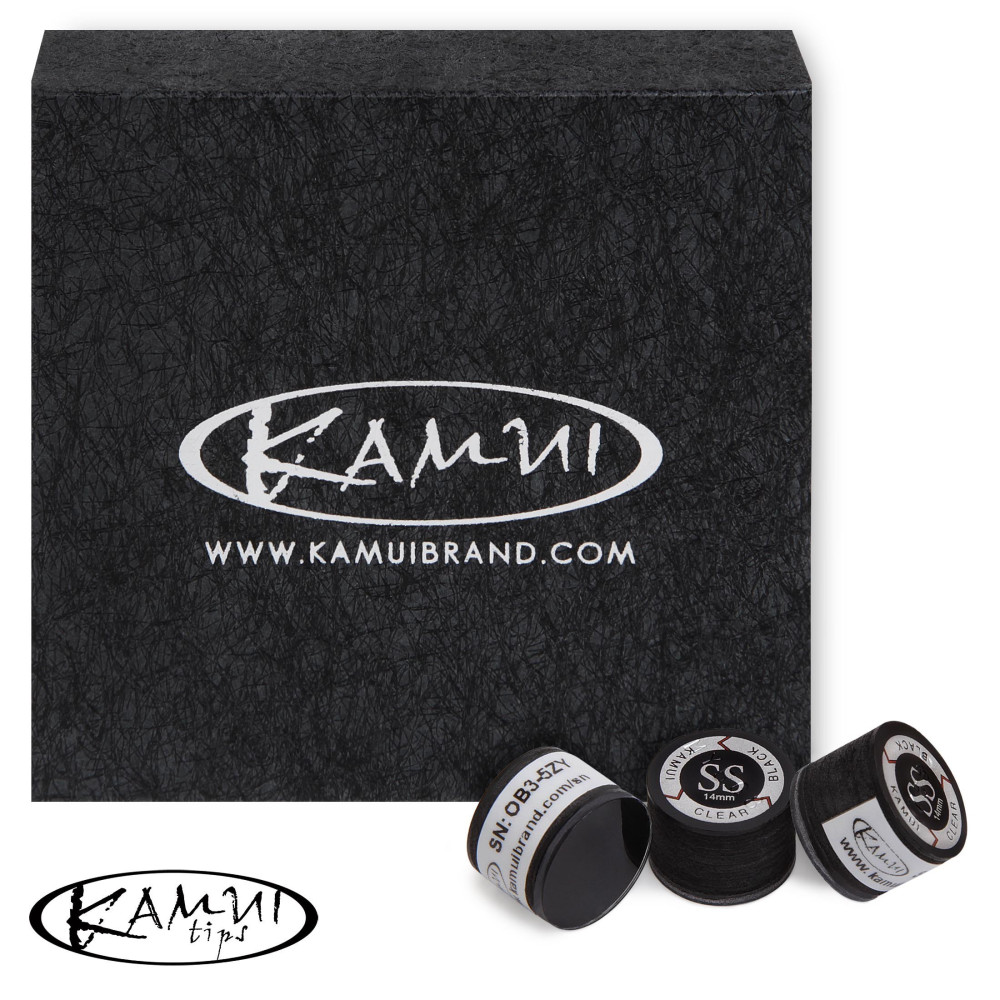 НАКЛЕЙКА ДЛЯ КИЯ KAMUI CLEAR BLACK Ø14ММ SUPER SOFT 1ШТ.