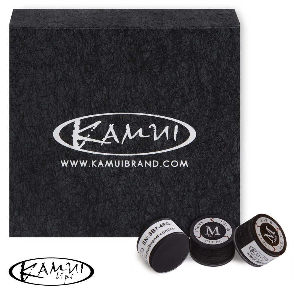 НАКЛЕЙКА ДЛЯ КИЯ KAMUI CLEAR BLACK Ø14ММ MEDIUM 1ШТ.