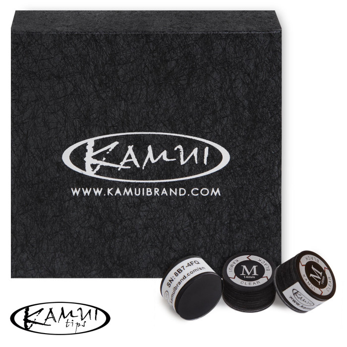 НАКЛЕЙКА ДЛЯ КИЯ KAMUI CLEAR BLACK Ø14ММ MEDIUM 1ШТ.