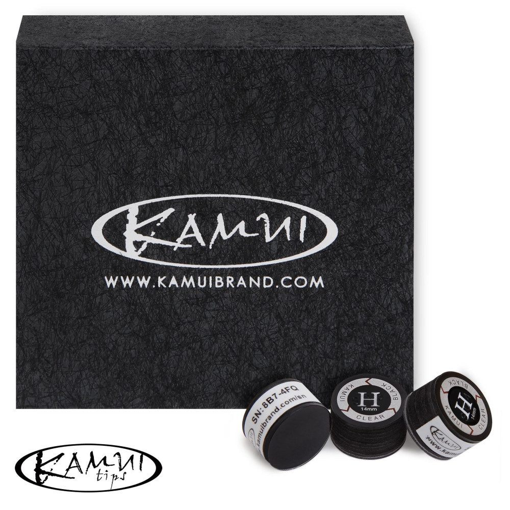 НАКЛЕЙКА ДЛЯ КИЯ KAMUI CLEAR BLACK Ø14ММ HARD 1ШТ.
