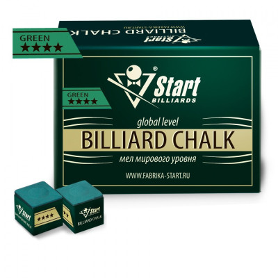 Мел Startbilliards 4 звезды зеленый (144шт)