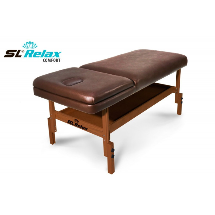 Массажный стол Relax Comfort коричневая кожа