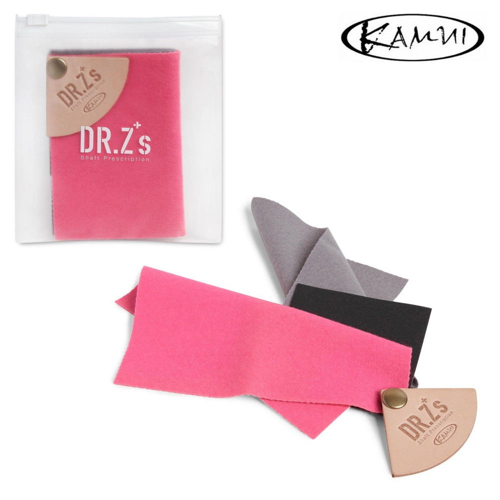 НАБОР САЛФЕТОК ДЛЯ ЧИСТКИ И ПОЛИРОВКИ БИЛЬЯРДНОГО КИЯ KAMUI DR.Z SHAFT PRESCRIPTION IN PINK AND GRAY