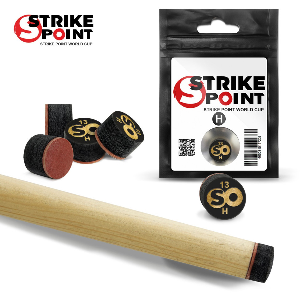 Наклейка для кия 13мм STRIKE POINT World CUP H, с фиброй