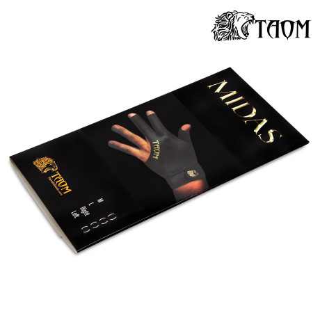 ПЕРЧАТКА TAOM MIDAS BILLIARD GLOVE ЧЕРНАЯ ПРАВАЯ M