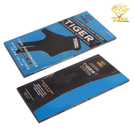 ПЕРЧАТКА TIGER-X PROFESSIONAL BILLIARD GLOVE ЧЕРНАЯ ЛЕВАЯ XL