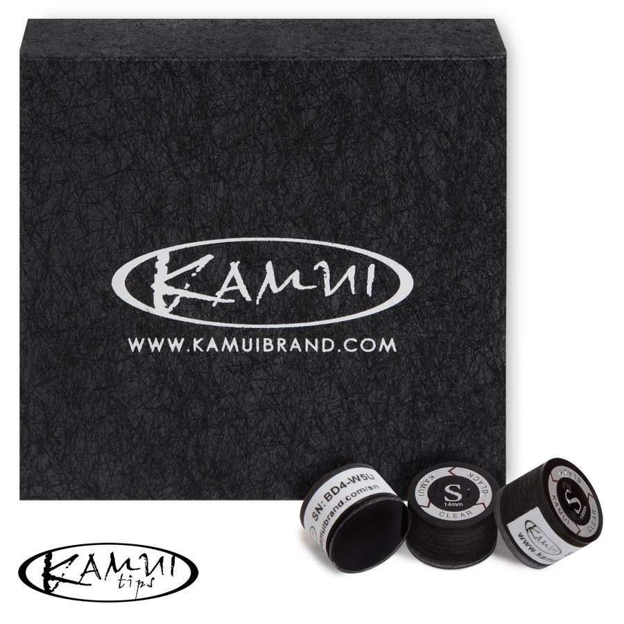 НАКЛЕЙКА ДЛЯ КИЯ KAMUI CLEAR BLACK Ø14ММ SOFT 1ШТ.