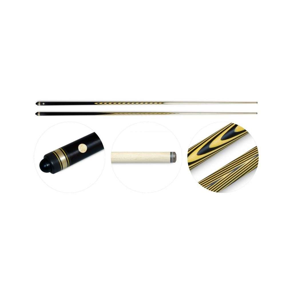 Кий / пирамида 1-pc «Классика» (черный граб, лимонник, граб) 30 запилов